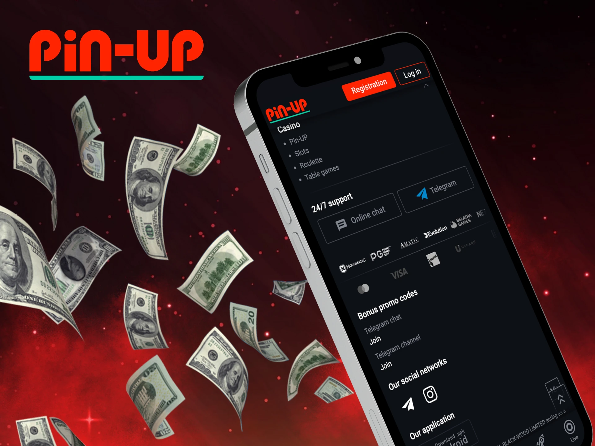 What payment methods are available in the Pin Up casino app.