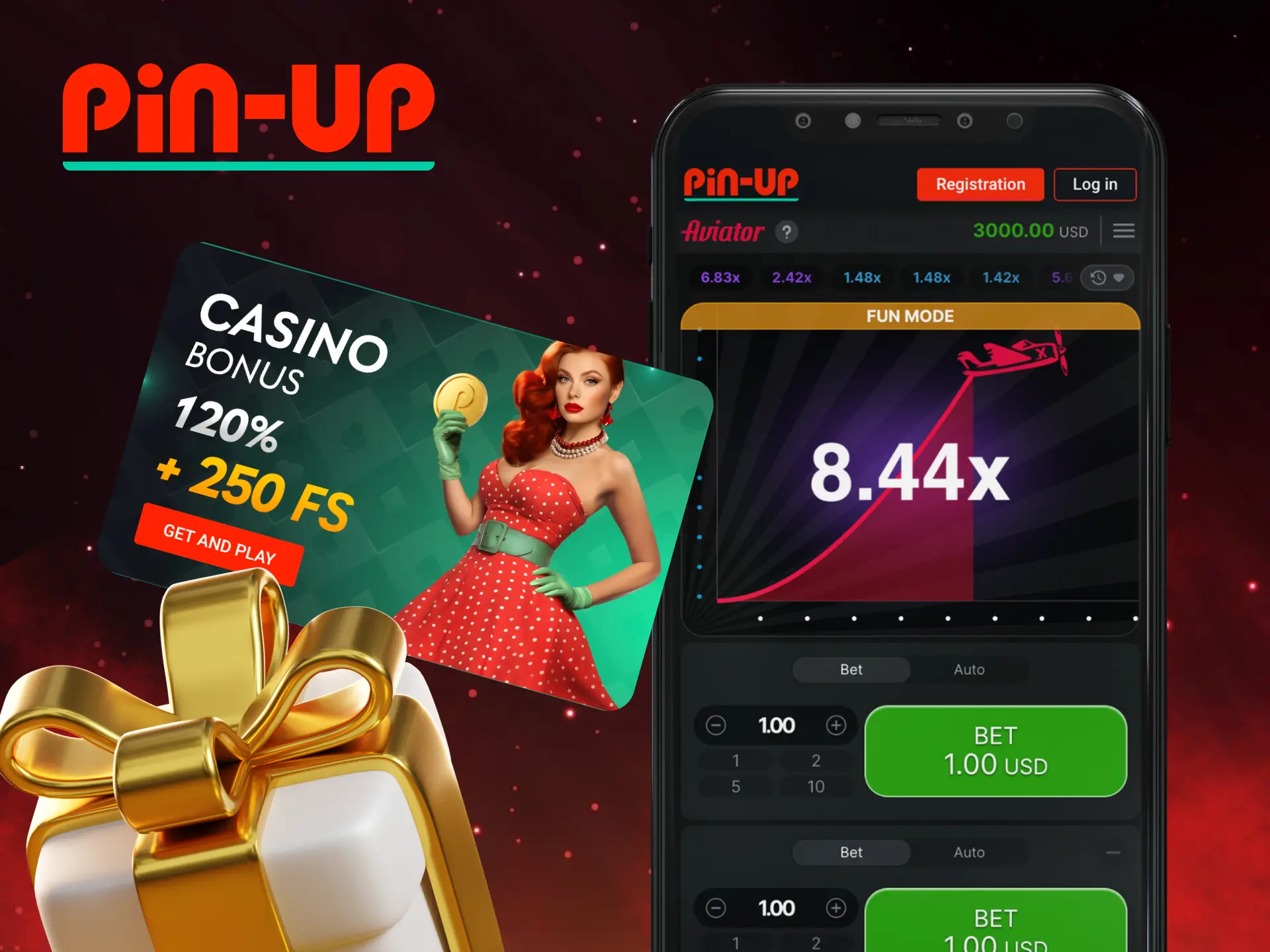 What are the advantages of playing Aviator on your phone in an online Pin-up casino.