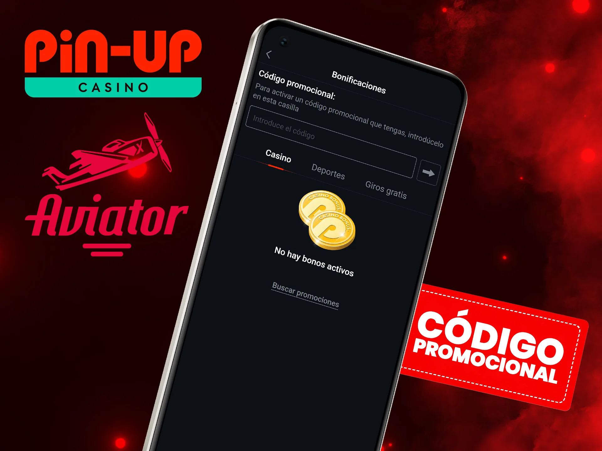 Introduce el código promocional Pin Up para obtener una bonificación especial.