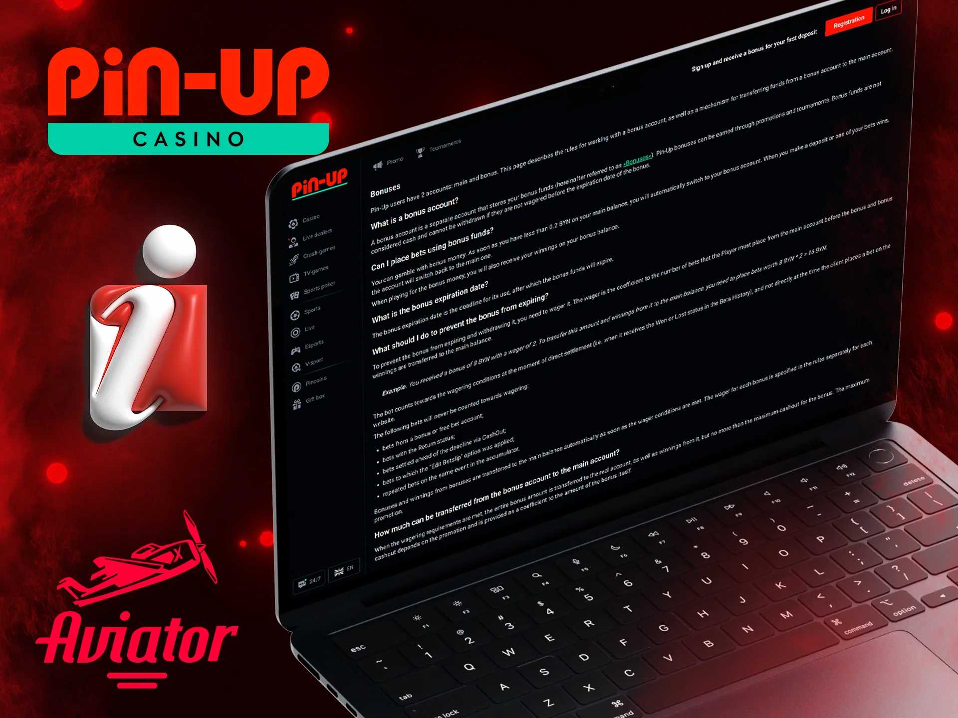Read the requirements to use Pin Up Aviator bonuses.