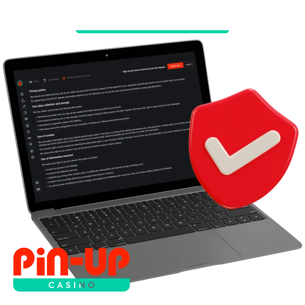 What is the privacy policy of the Pin Up casino site.