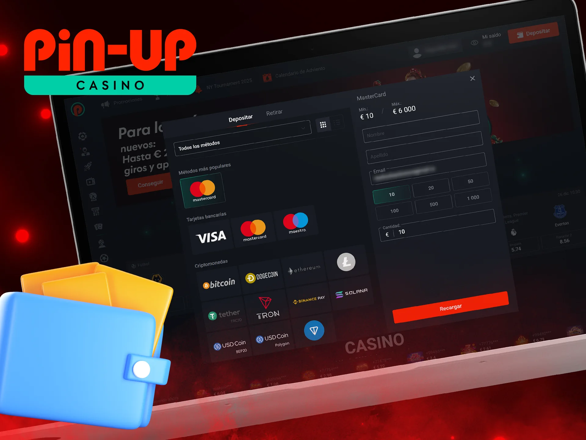 ¿Cuáles son los métodos para depositar y retirar fondos en el sitio web del casino Pin Up?