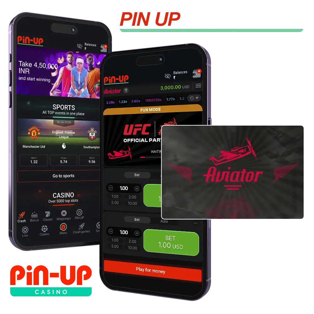 Play Aviator using the Pin Up mobile app.